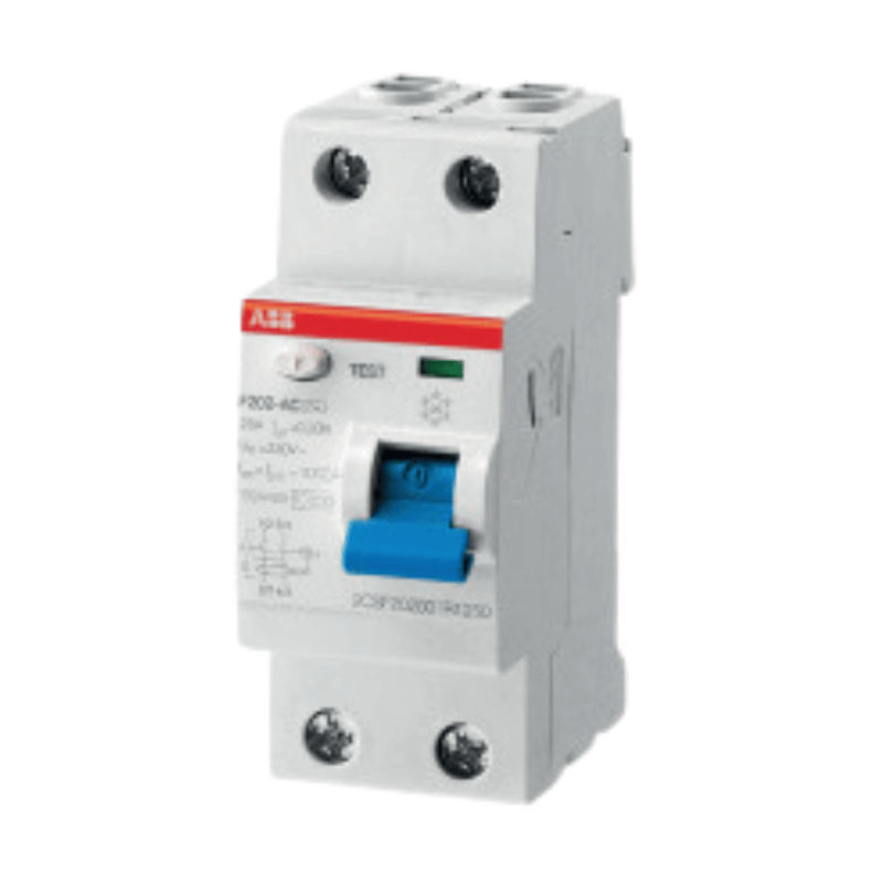 ABB F202A-25/0,03 FI-Schutzschalter – Typ A, 2-polig, 25A, 30mA