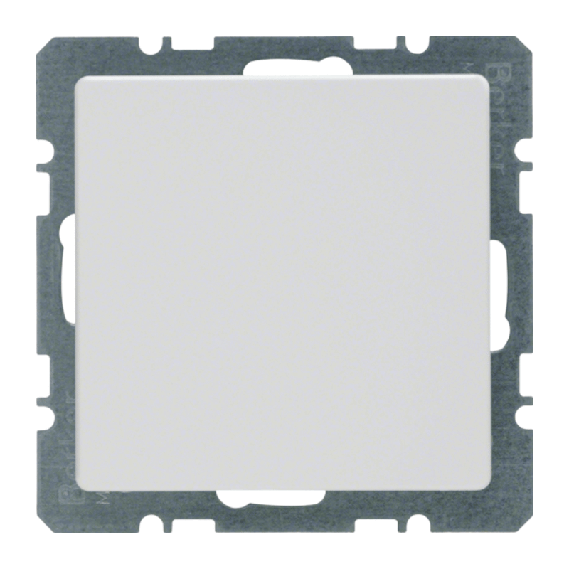 Berker 10096089 Blindabdeckung – Q.1/Q.3, mit Zentralstück, polarweiß samt