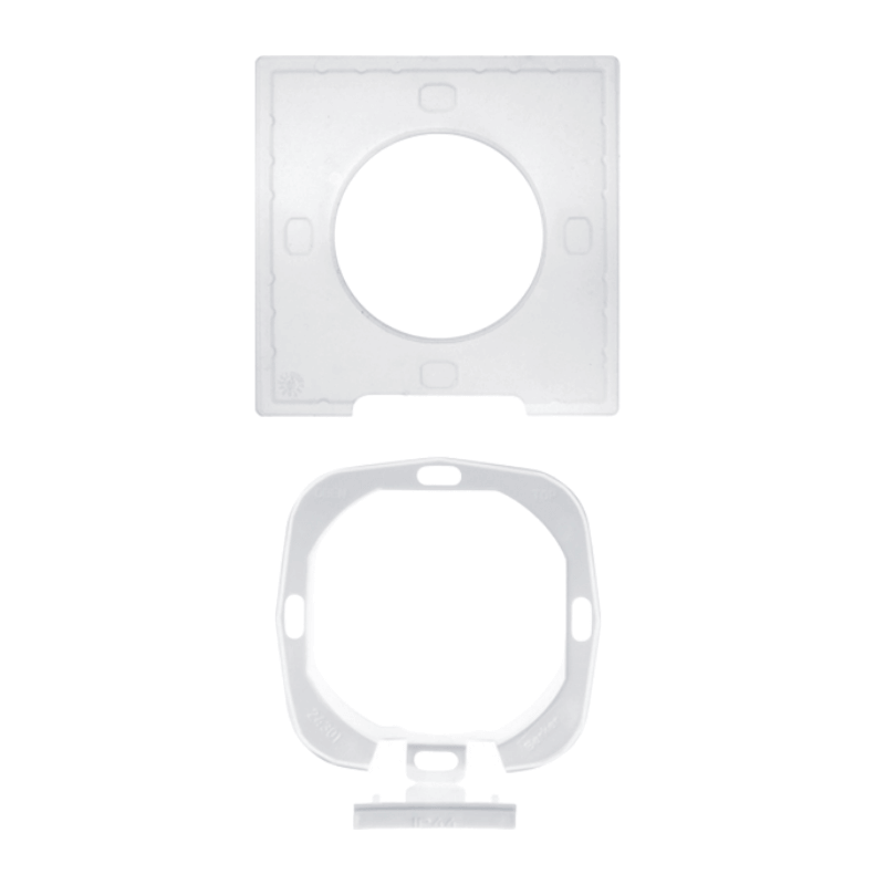 Berker 10108901 Dichtungsset IP44 mit Flansch – S.1, 1-fach, passend zu Rahmen / Steckdosen / Abdeckungen