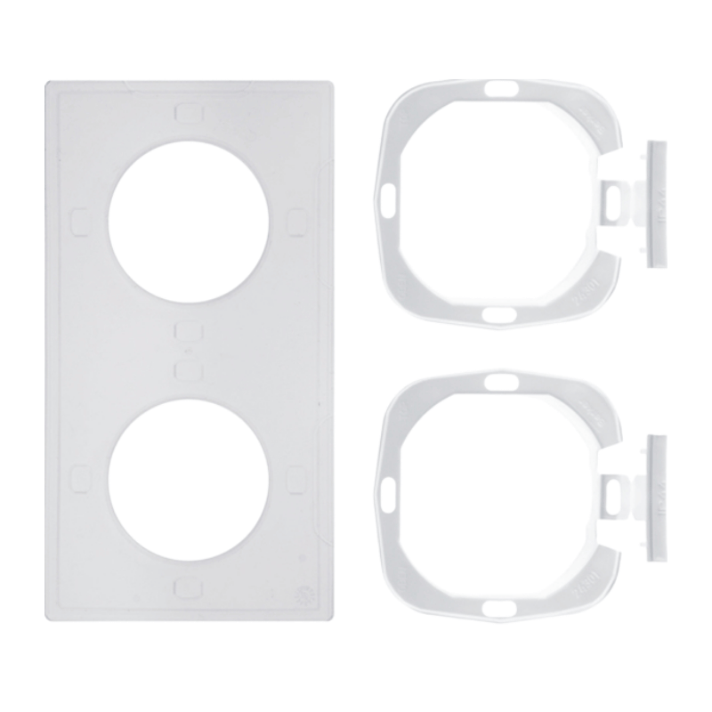 Berker 10108902 Dichtungsset – S.1, 2-fach, IP44, mit Flansch, für Rahmen / Steckdosen / Abdeckungen
