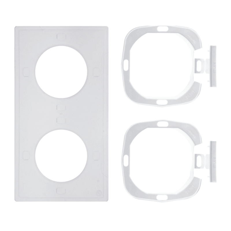 Berker 10108902 Dichtungsset – S.1, 2-fach, IP44, mit Flansch, für Rahmen / Steckdosen / Abdeckungen