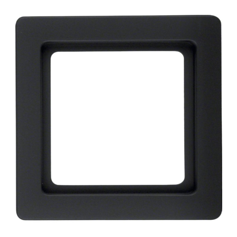 Berker 10116086 Rahmen – Q.1, 1-fach, anthrazit samt