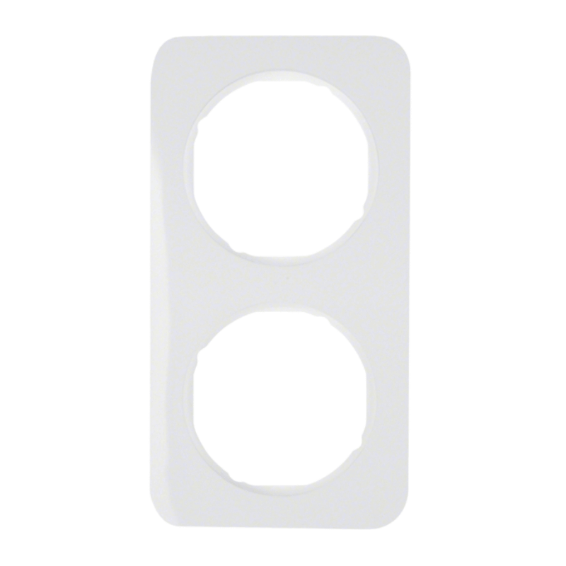 Berker 10122189 Rahmen – R.1, 2-fach, polarweiß glänzend