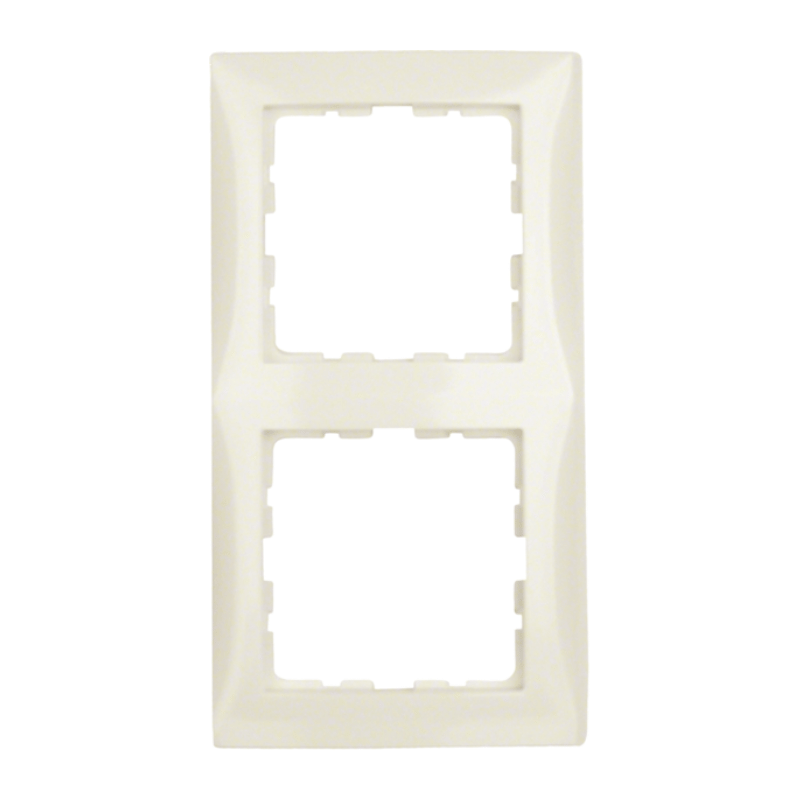 Berker 10128982 Rahmen – S.1, 2-fach, cremeweiß glänzend