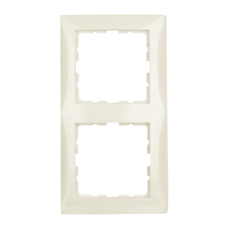 Berker 10128982 Rahmen – S.1, 2-fach, cremeweiß glänzend