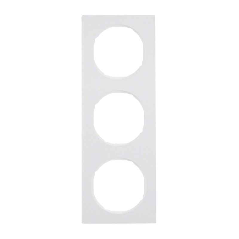 Berker 10132289 Rahmen – R.3, 3-fach, polarweiß glänzend