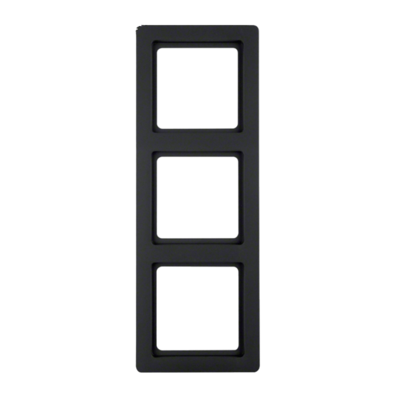 Berker 10136086 Rahmen – Q.1, 3-fach, anthrazit samt