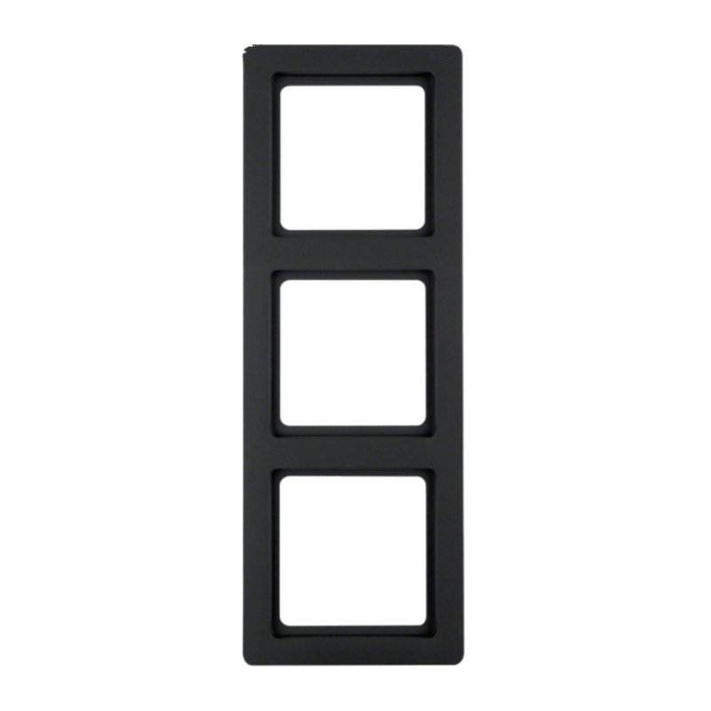 Berker 10136086 Rahmen – Q.1, 3-fach, anthrazit samt