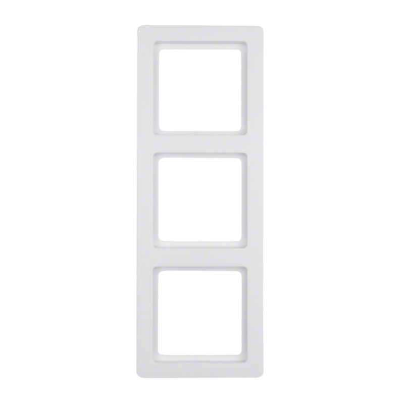 Berker 10136089 Rahmen – Q.1, 3-fach, polarweiß samt