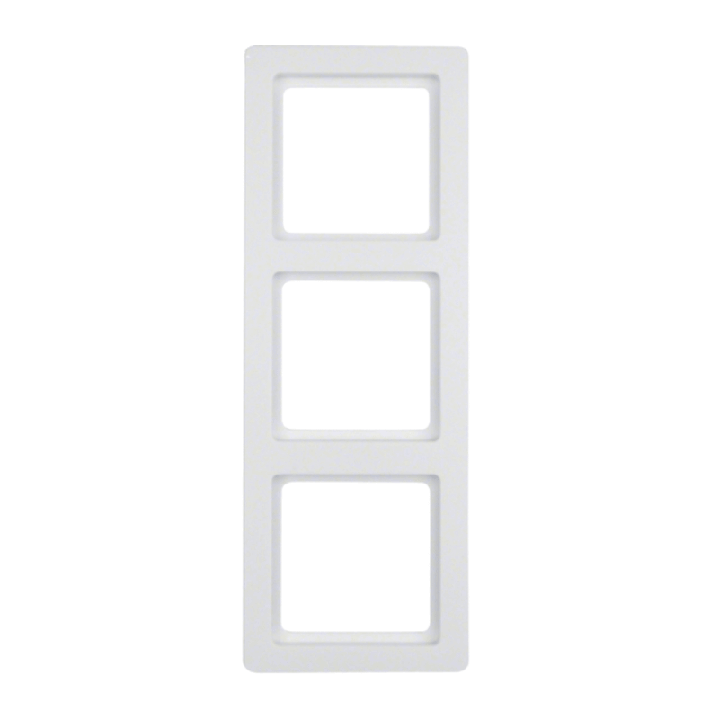 Berker 10136089 Rahmen – Q.1, 3-fach, polarweiß samt