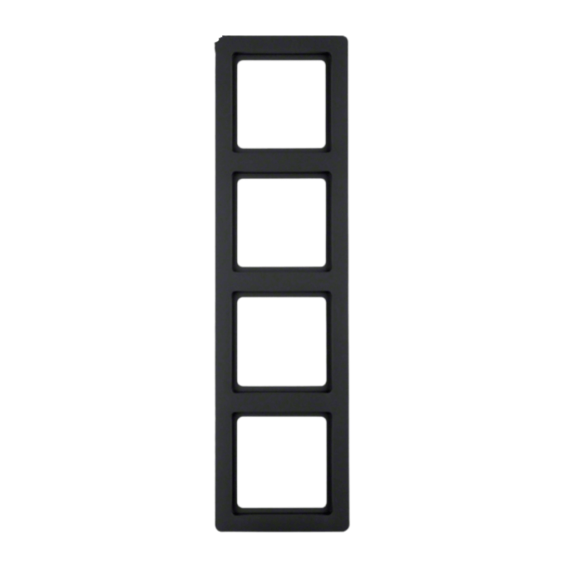 Berker 10146086 Rahmen – Q.1, 4-fach, anthrazit samt