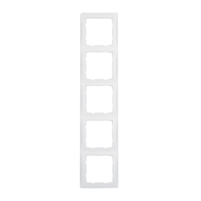 Berker 10159909 Rahmen – S.1, 5-fach, polarweiß matt