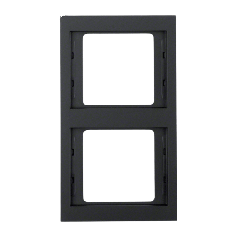 Berker 13237006 Rahmen – K.1, 2-fach, senkrecht, anthrazit matt lackiert