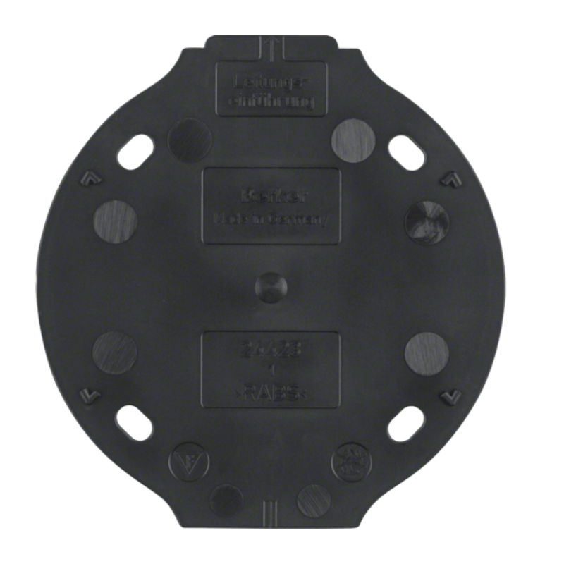 Berker 133111 Bodenplatte – Serie 1930, 1-fach, selbstverlöschend, schwarz