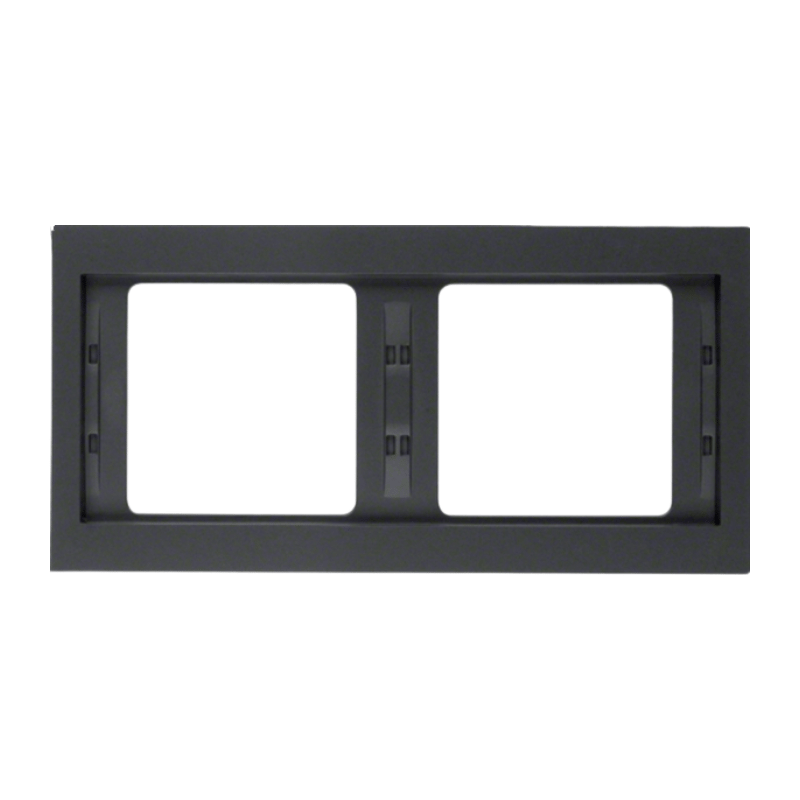 Berker 13637006 Rahmen – K.1, 2-fach, waagerecht, anthrazit matt