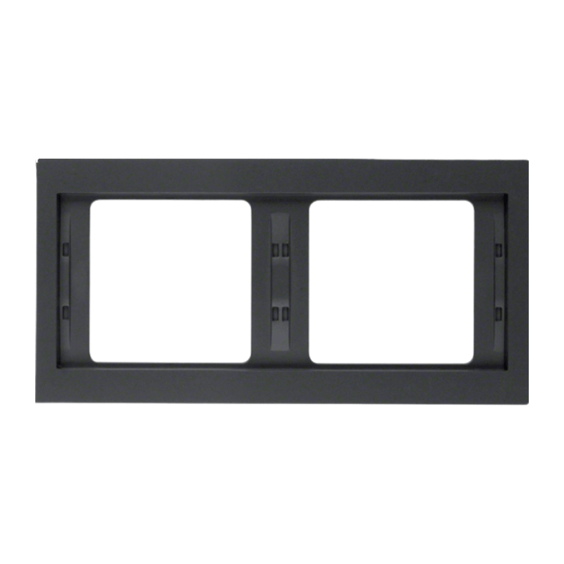 Berker 13637006 Rahmen – K.1, 2-fach, waagerecht, anthrazit matt