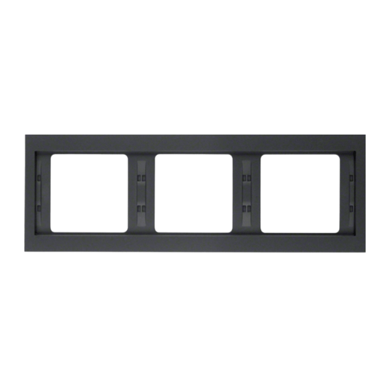 Berker 13737006 Rahmen – K.1, 3-fach, waagerecht, anthrazit matt