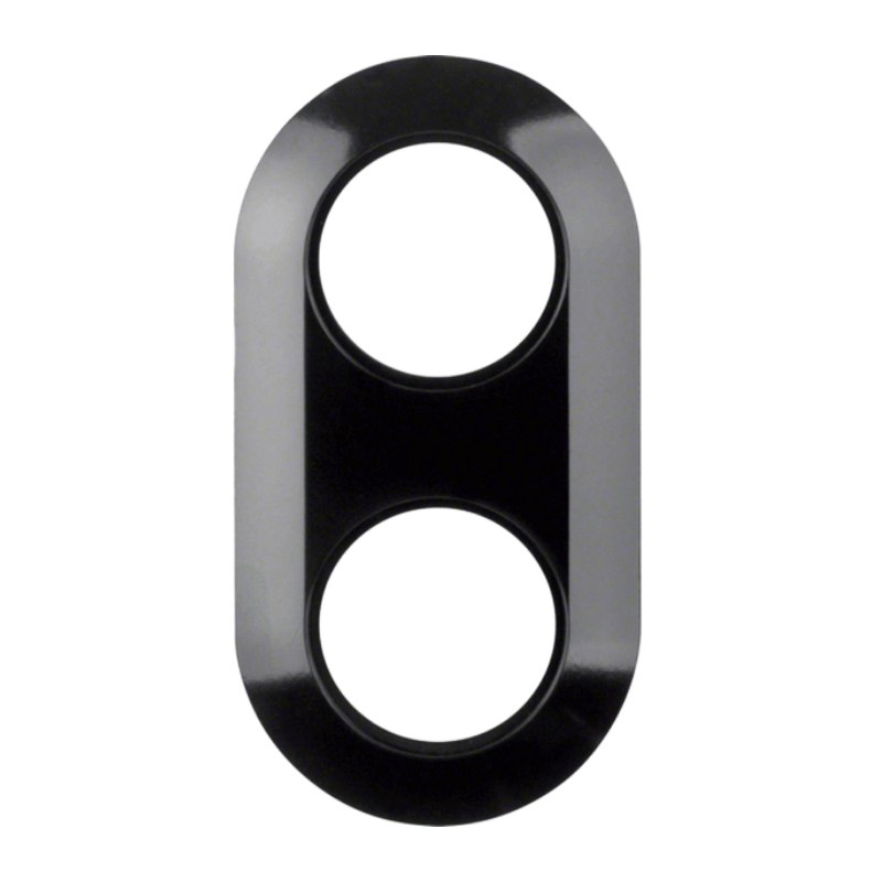 Berker 138121 Rahmen – Serie 1930, 2-fach, schwarz glänzend