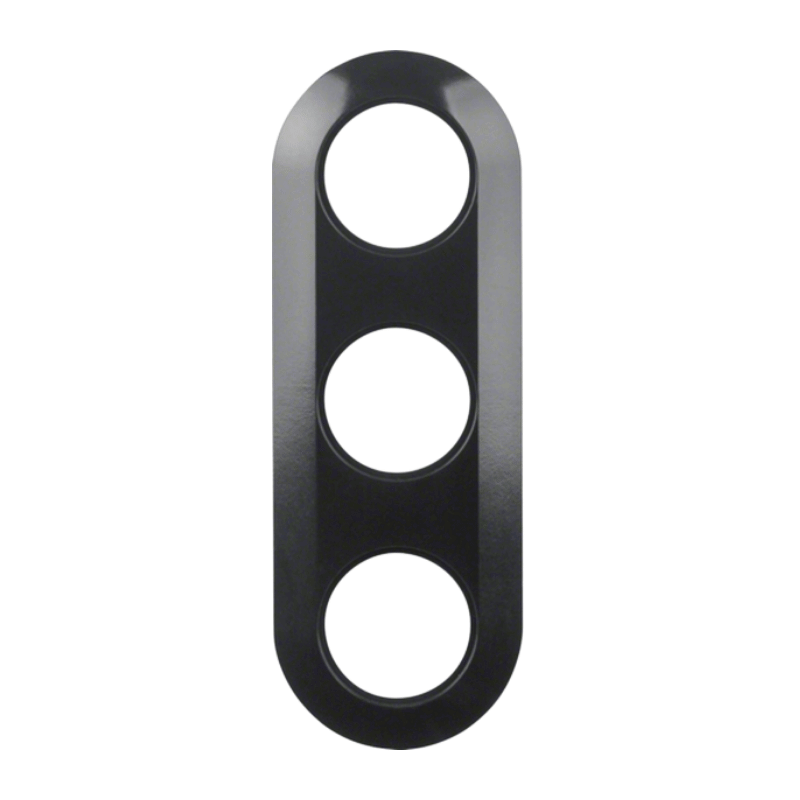 Berker 138131 Rahmen – Serie 1930, 3-fach, schwarz glänzend