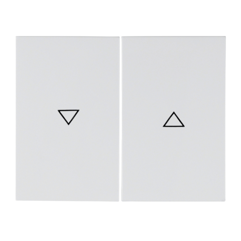 Berker 14357109 Wippe – K.1, 2-fach, Pfeil Symbol, polarweiß glänzend