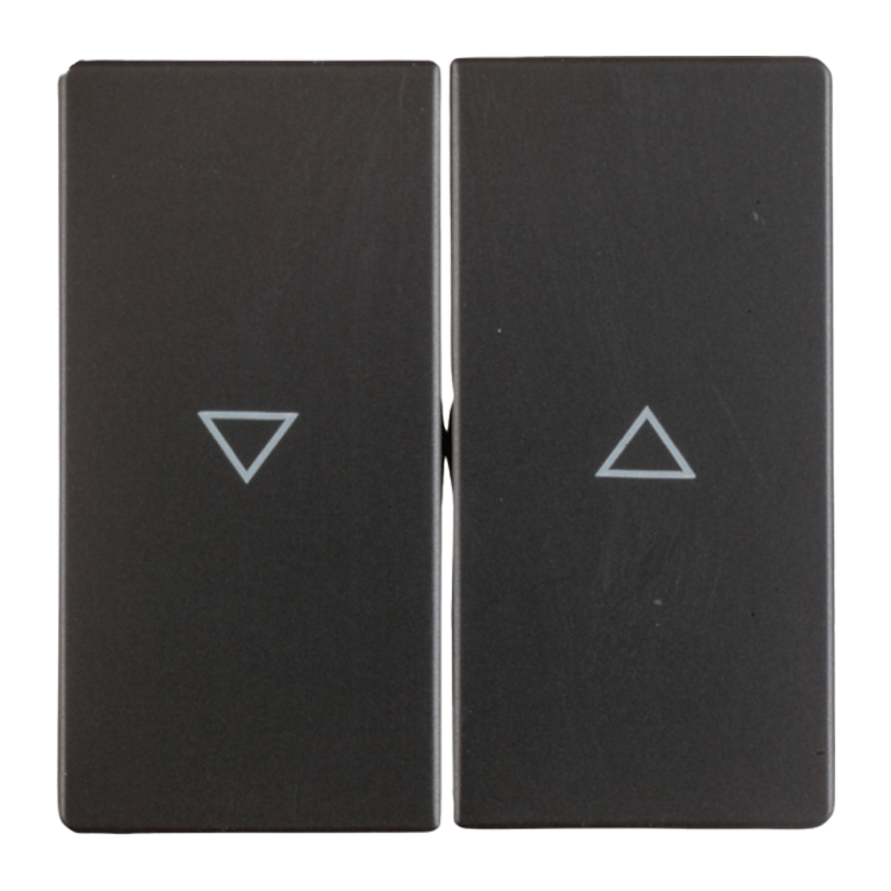 Berker 16256086 Wippe – Q.1/Q.3, 2-fach, Pfeil Symboe, anthrazit samt