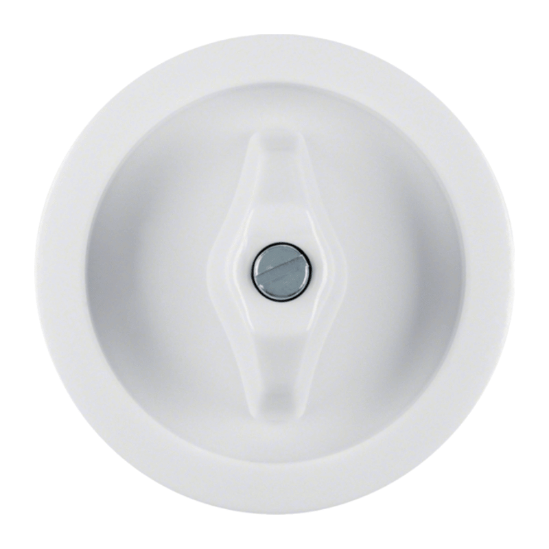 Berker 1647 Zentralstück – Serie 1930, mit Knebel, polarweiß glänzend