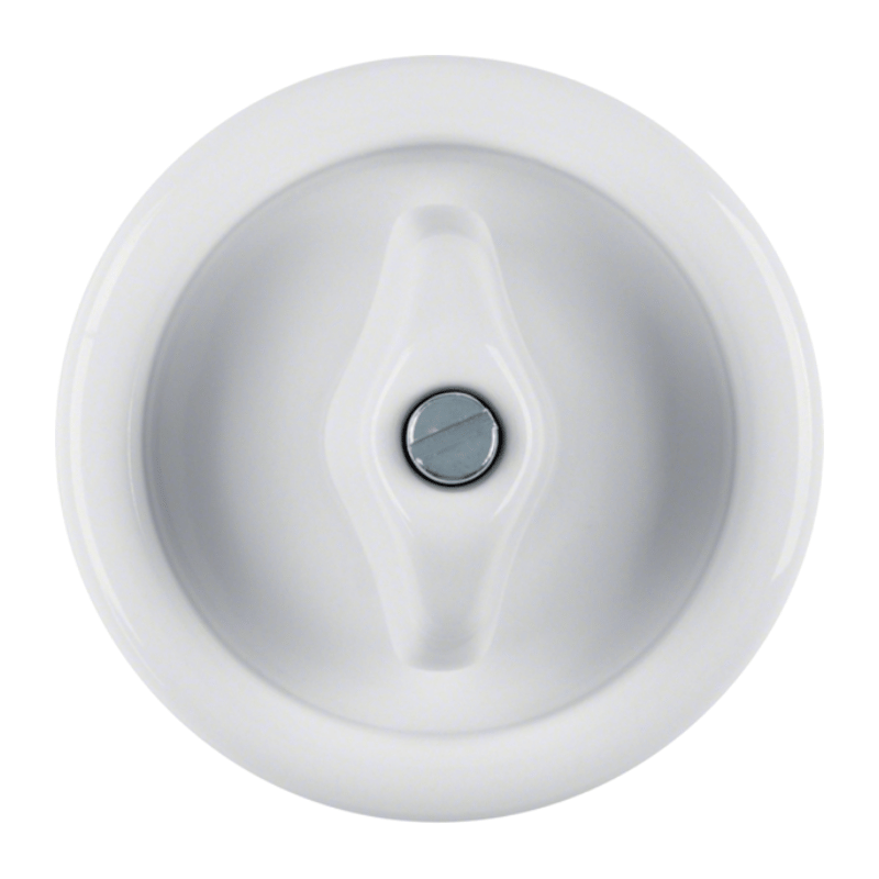 Berker 16476900 Zentralstück mit Knebel – Serie 1930 Porzellan, by Rosenthal, polarweiß glänzend