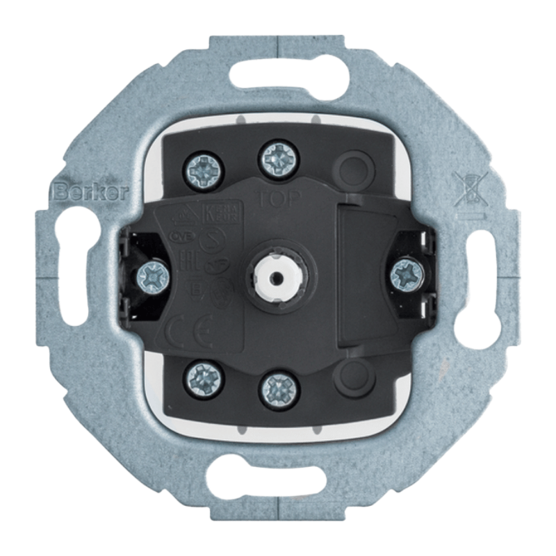 Berker 387603 Drehschalter – Serie 1930/Glas/R.classic, Aus / Wechsel