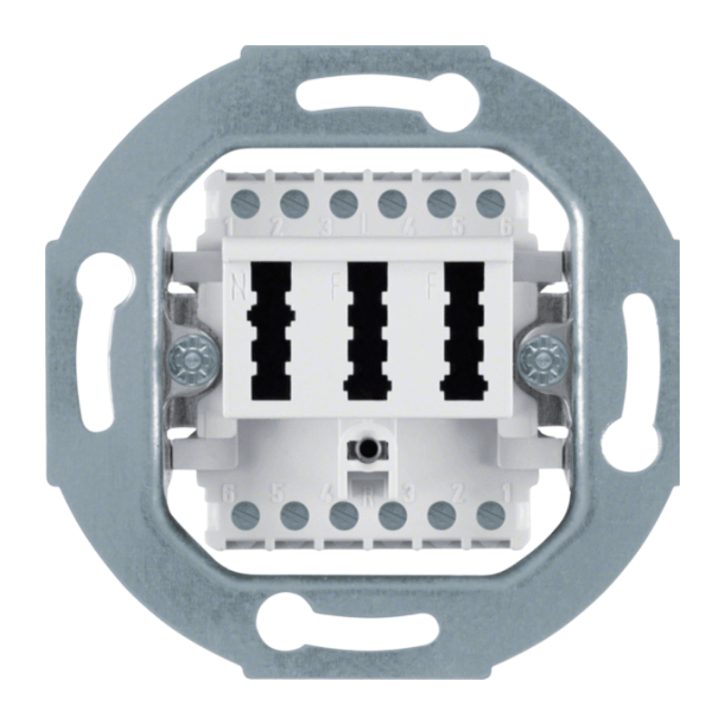 Berker 454409 TAE-Steckdose – 2×6/6 NFF, polarweiß matt