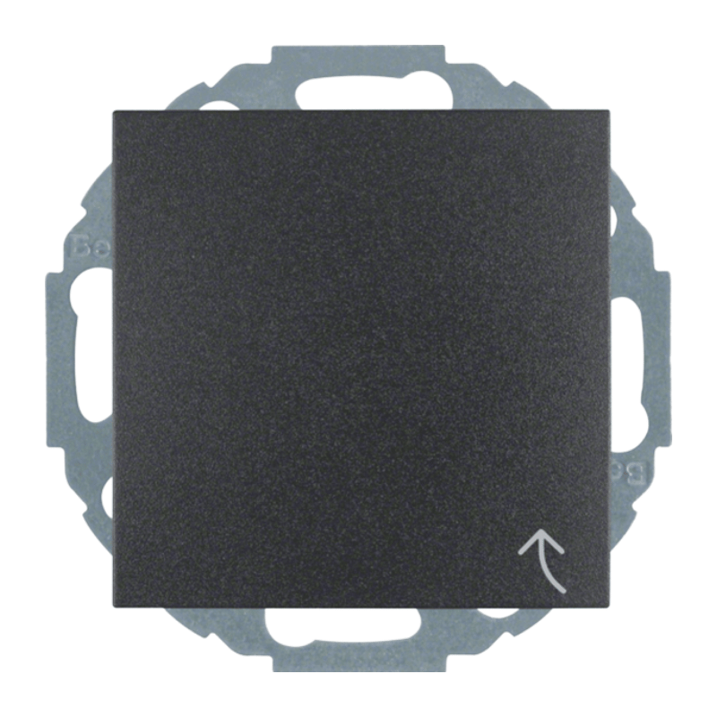 Berker 47441606 Schuko-Steckdose – S.1/B.3/B.7, mit Klappdeckel, erhöhter Berührungsschutz, anthrazit matt