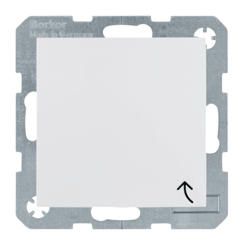 Berker 47528989 Schuko-Steckdose mit Klappdeckel – S.1, IP44, polarweiß glänzend