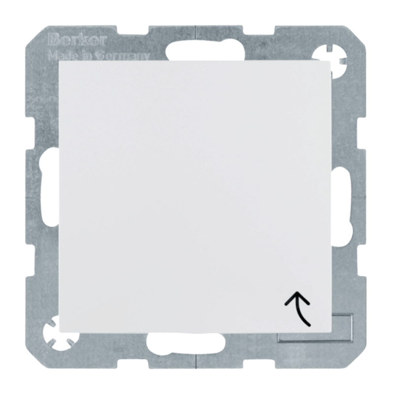 Berker 47528989 Schuko-Steckdose mit Klappdeckel – S.1, IP44, polarweiß glänzend