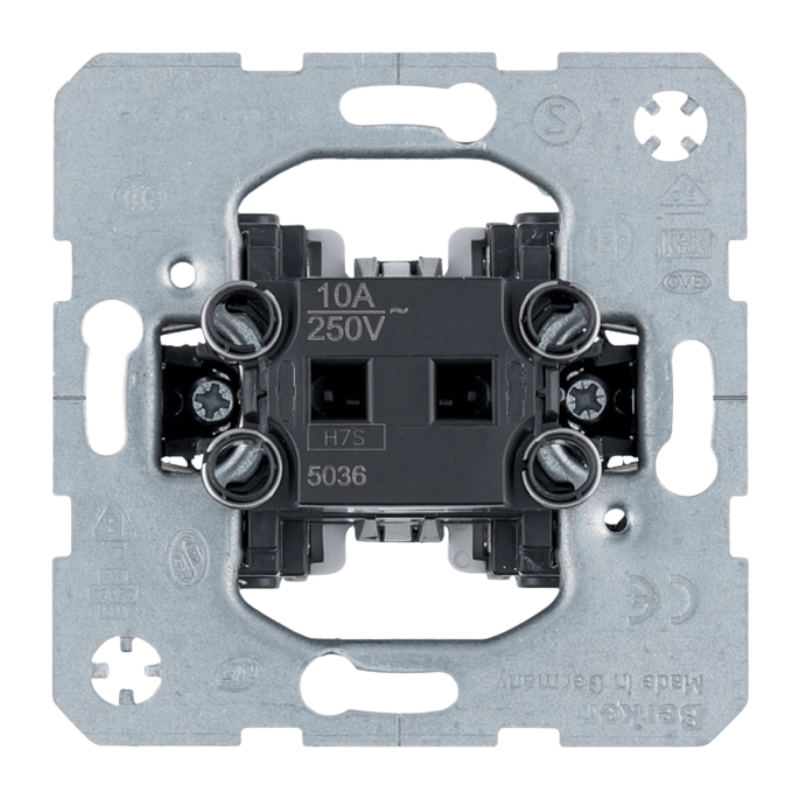 Berker 5036 Taster – Wechsler, N-Klemme