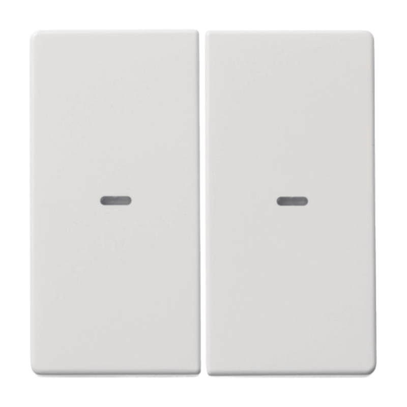 Berker 80960329 Abdeckung für Tastsensor – Q.1/Q.3, 2-fach, polarweiß samt