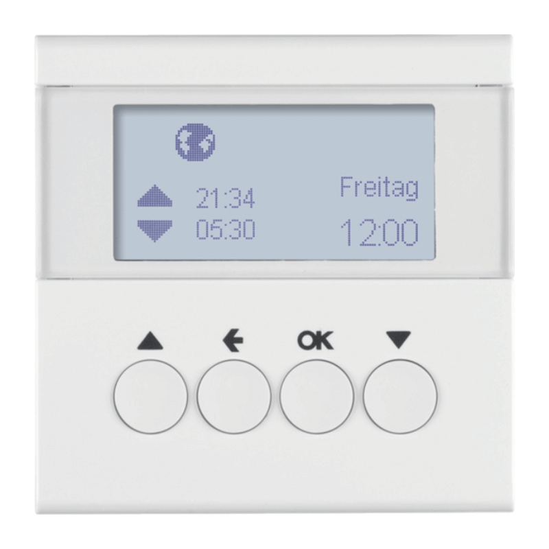 Berker 85741189 Jalousie-Schaltuhr – S.1/B.3/B.7, polarweiß glänzend