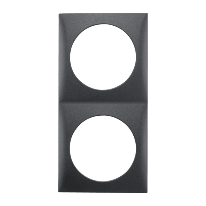 Berker 918262515 Rahmen – Integro Flow, 2-fach, anthrazit matt