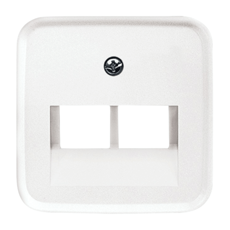 Busch-Jaeger 1803-02-214 Netzwerkabdeckung – Reflex SI, 2-fach, alpinweiß