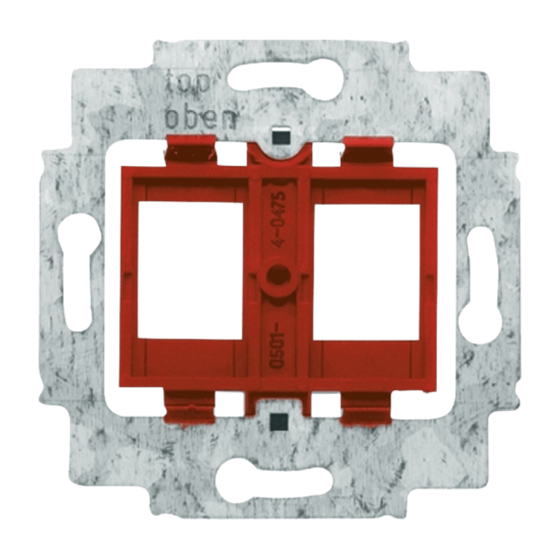 Busch-Jaeger 1812 Modular-Jack-Tragring – 2-fach, rot