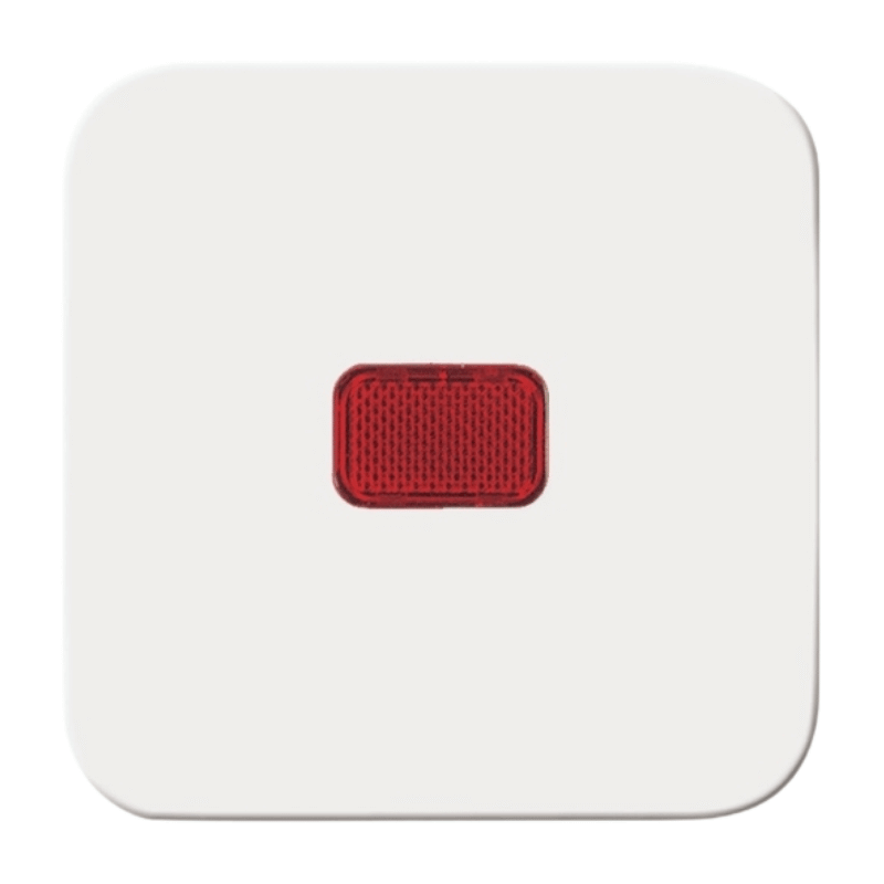 Busch-Jaeger 2509-214 Kontrollwippe – Reflex SI, 1-fach, Fenster, rot, alpinweiß