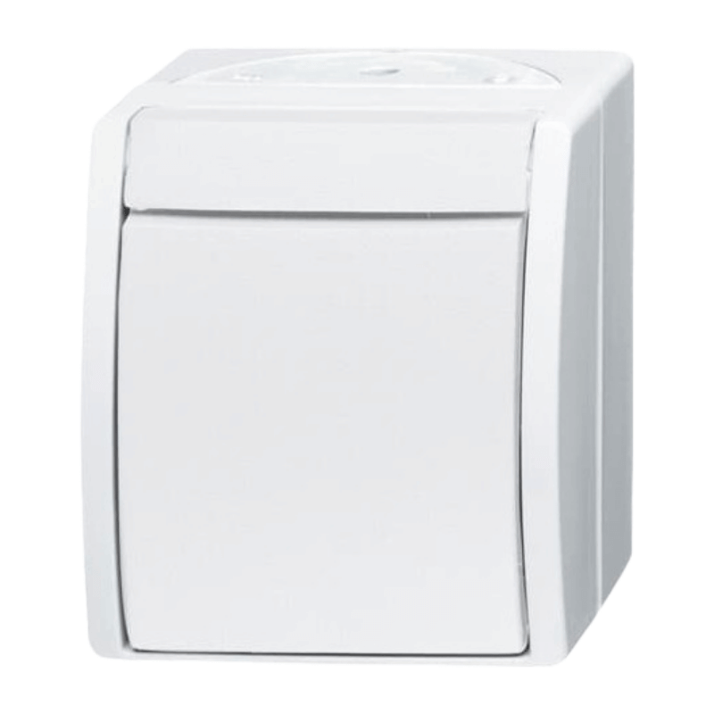 Busch-Jaeger 2601/6W-54 Wippschalter – Ocean, Wechselschalter, alpinweiß