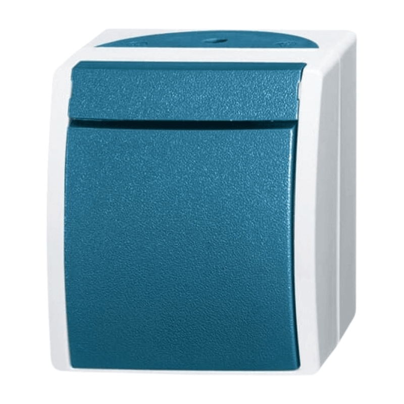 Busch-Jaeger 2621W-53 Wipptaster – Ocean, Schließer, grau/blaugrün