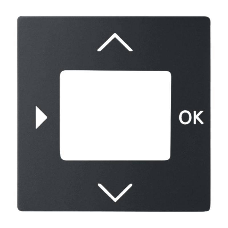 Busch-Jaeger 6435-885 Timerabdeckung – Future, schwarz matt