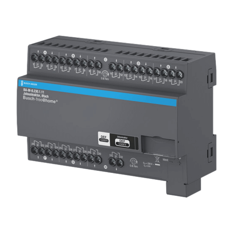 Busch-Jaeger BA-M-8.230.1.11 Jalousieaktor – free@home, 8-fach