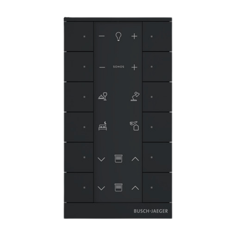 Busch-Jaeger SB-F-12.0.11-885 Tastsensor – free@home, tenton, 12-fach, schwarz matt