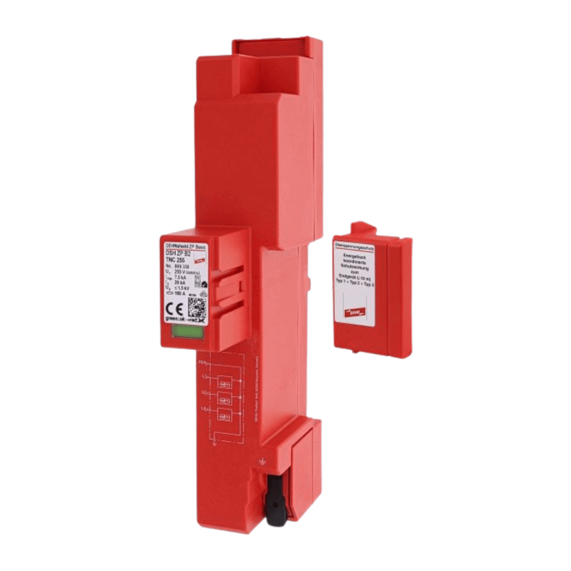 Dehn 909330 Kombi-Ableiter – Typ 1+2+3 Sammelschiene, 4-polig, TN-C o. äußerem BS