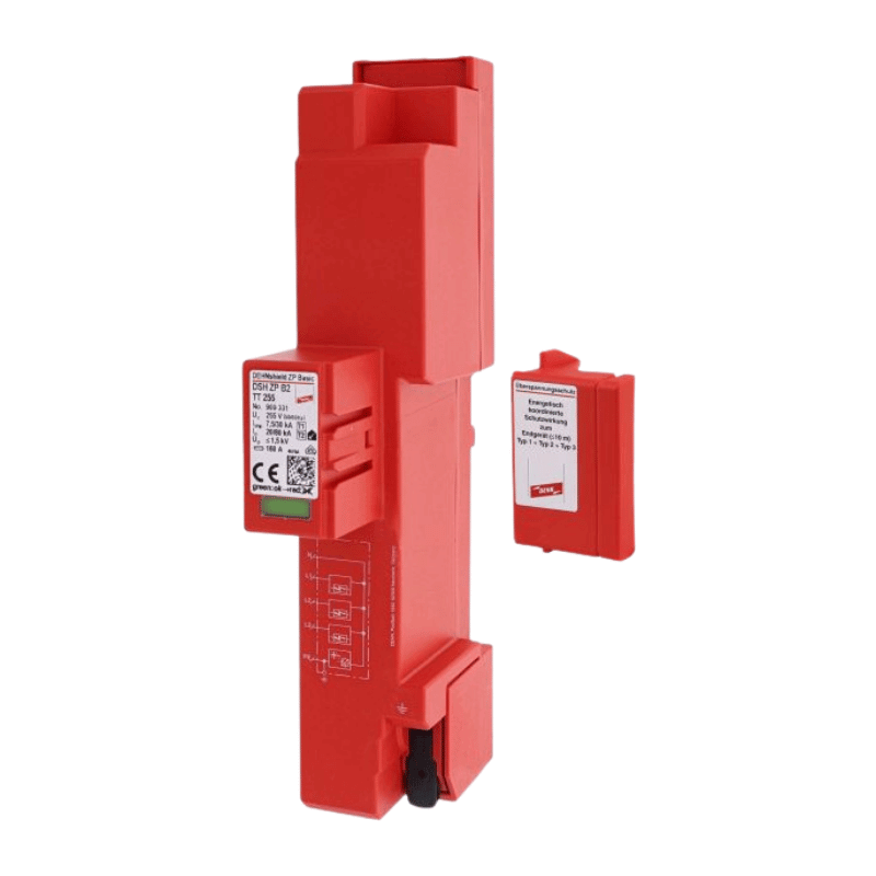 Dehn 909331 Kombi-Ableiter – Typ 1+2+3 Sammelschiene, 4-polig, TT TN-S o. äußerem BS