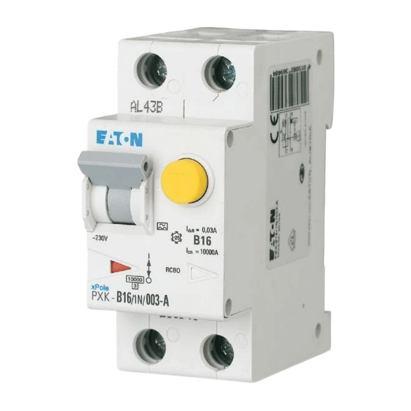 Eaton PXK-B16/1N/003-A FI/LS-Schalter – 1-polig+N, B16A, 30mA