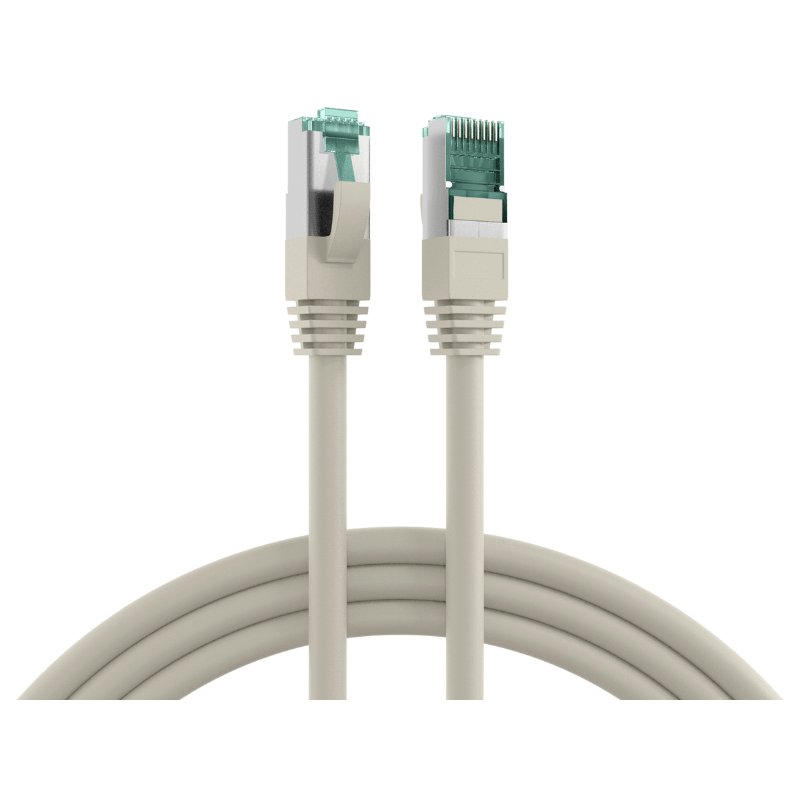 EFB MK6001.1G Patchkabel 1,0 m – Cat.6A, 2x RJ45, halogenfrei, Grau