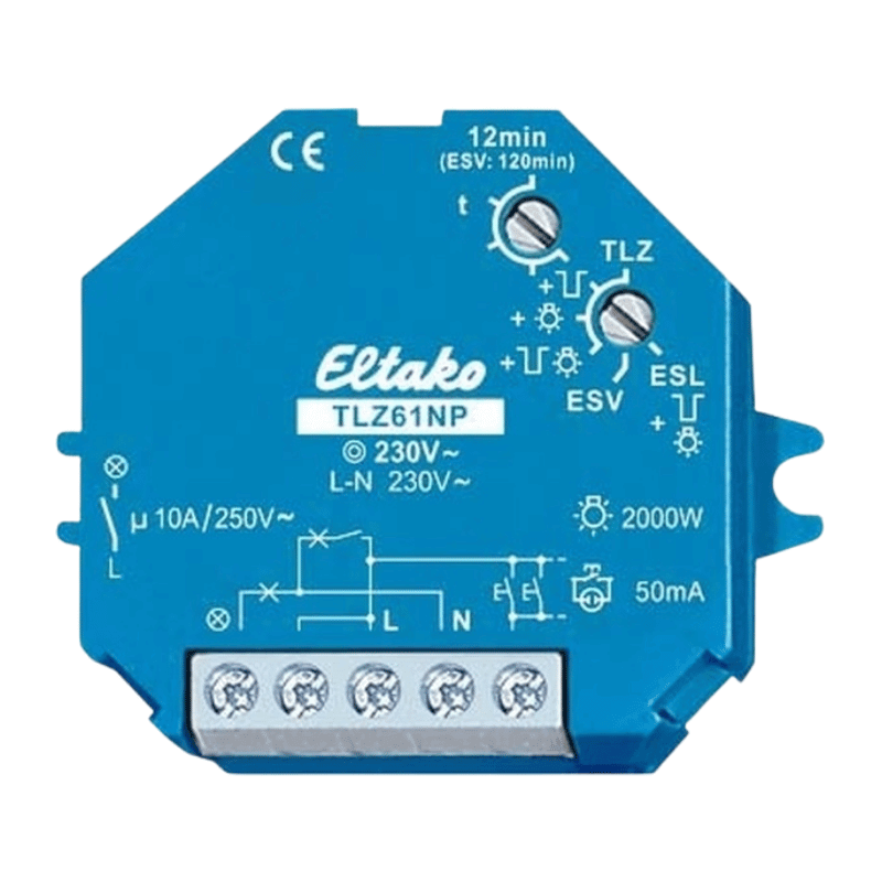 Eltako TLZ61NP-230V Treppenlicht-Zeitschalter – 1S, 230V AC