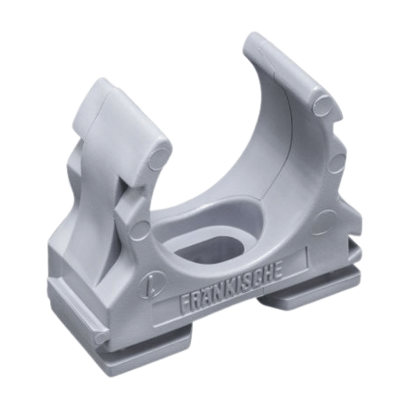 Fränkische 22370016 Clipfix-Klemmschelle – 16 mm, Kunststoff, grau, 100 Stück